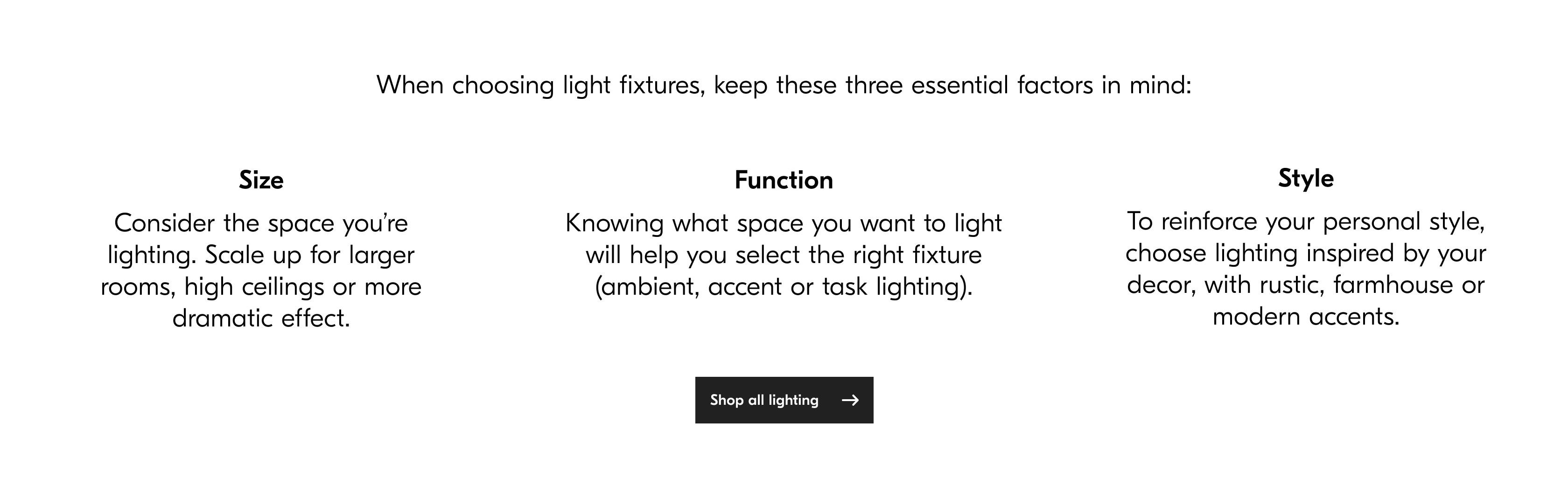Shop all lighting